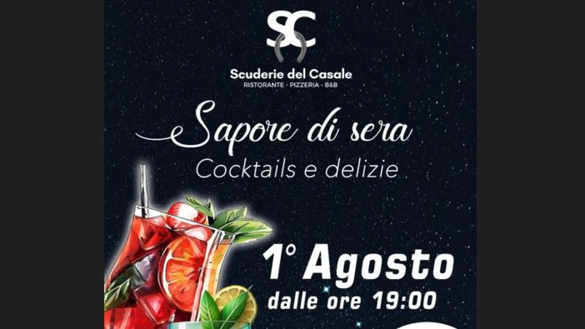 Pettoranello del Molise: Sapore di sera alle Scuderie del Casale. Appuntamento il primo agosto dalle ore 19.